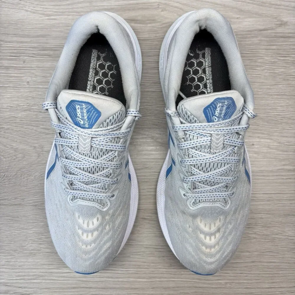 ASICS GT 2000 Gel Kayano Running Shoes Gray Blue Womens Size 10 Mesh Lite Truss